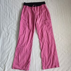 Scrubstar Scrub Bottom Womens Size S Pink Drawstring Waist Pockets